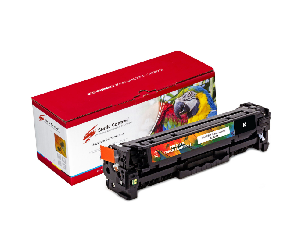 Cartucho Static Control CC530A black para uso en HP CP2025